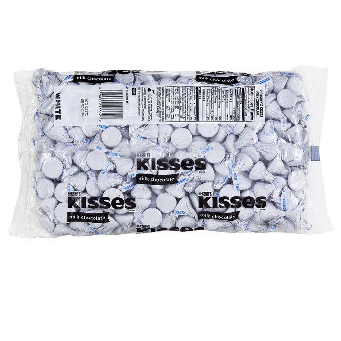 Image of KISSES Milk Chocolates in White Foils - 4.16 lbs. [4.16 lb. bag] Packaging