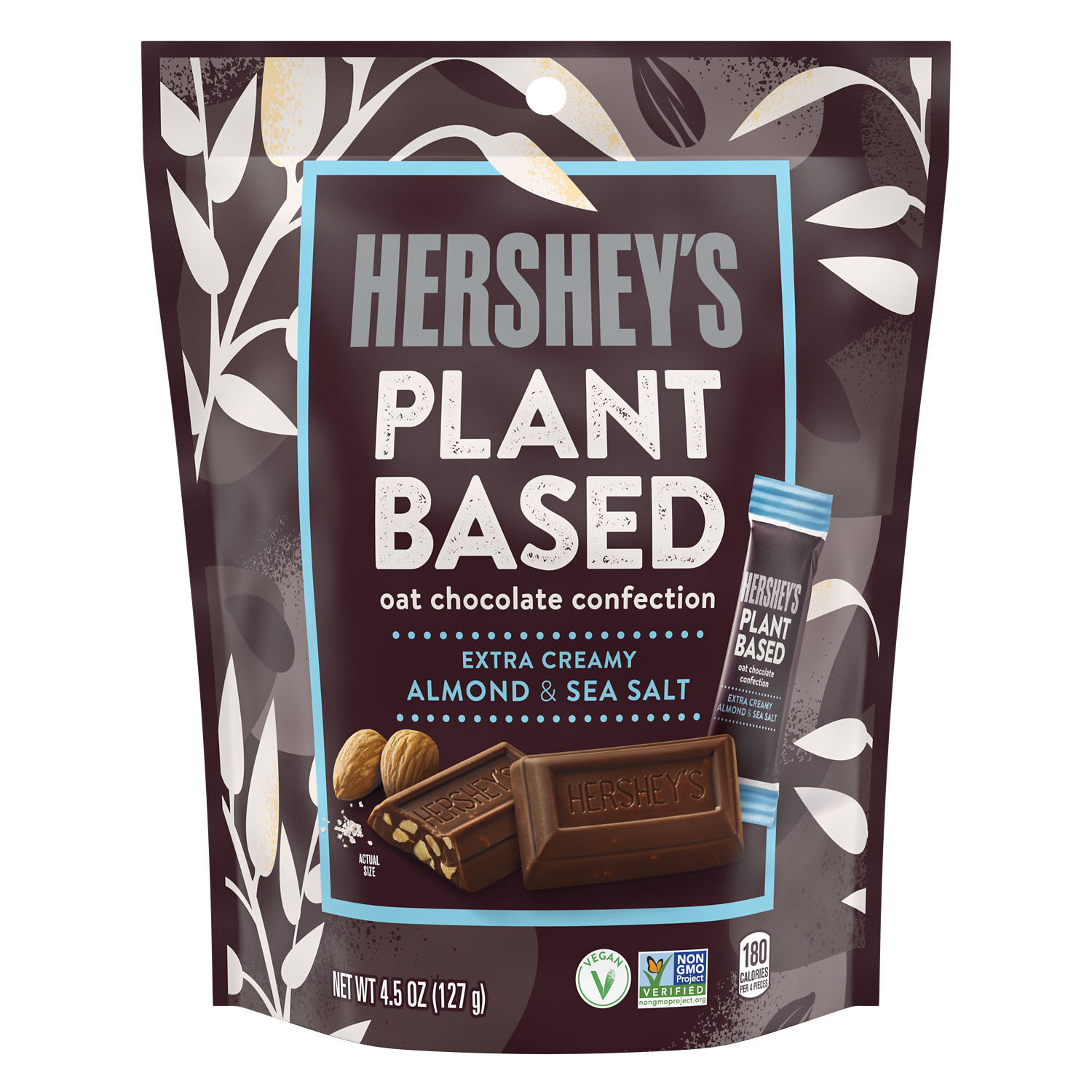 Hershey s plant based extra creamy with almond and sea salt candy bag