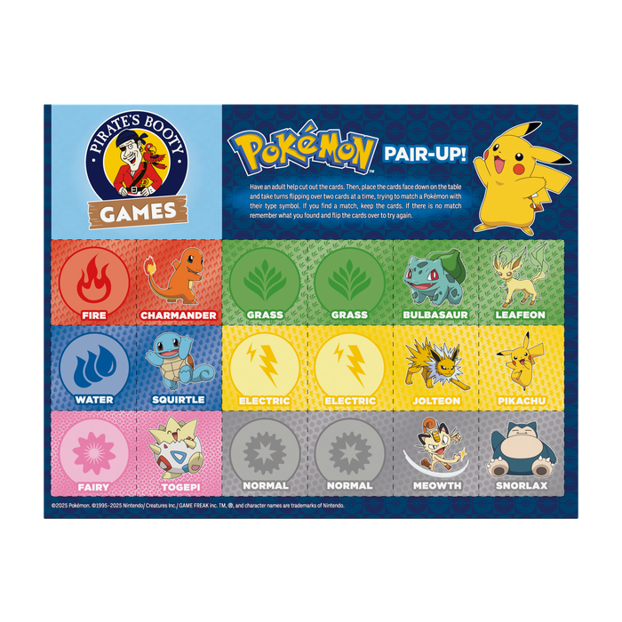 Image of PIRATE'S BOOTY Pokémon Aged White Cheddar Rice & Corn Puffs, 0.5 oz Bags (18 Count) Packaging