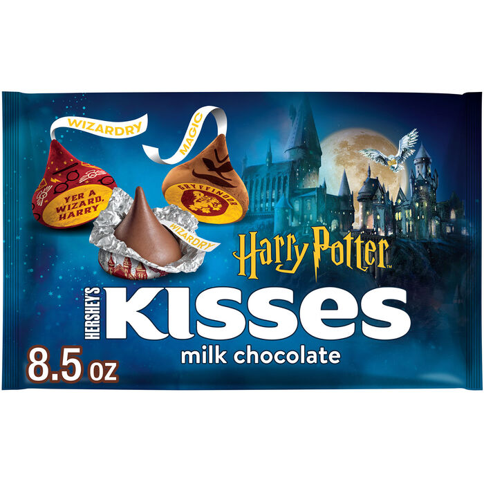 Image of HERSHEY'S KISSES Milk Chocolate Harry Potter, Halloween Candy Bag, 8.5 oz Packaging