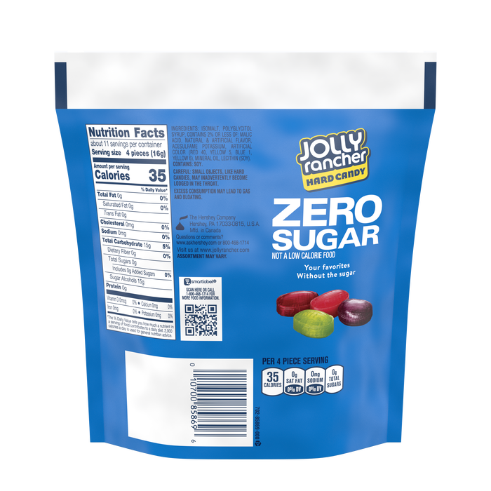 Jolly rancher nutrition label