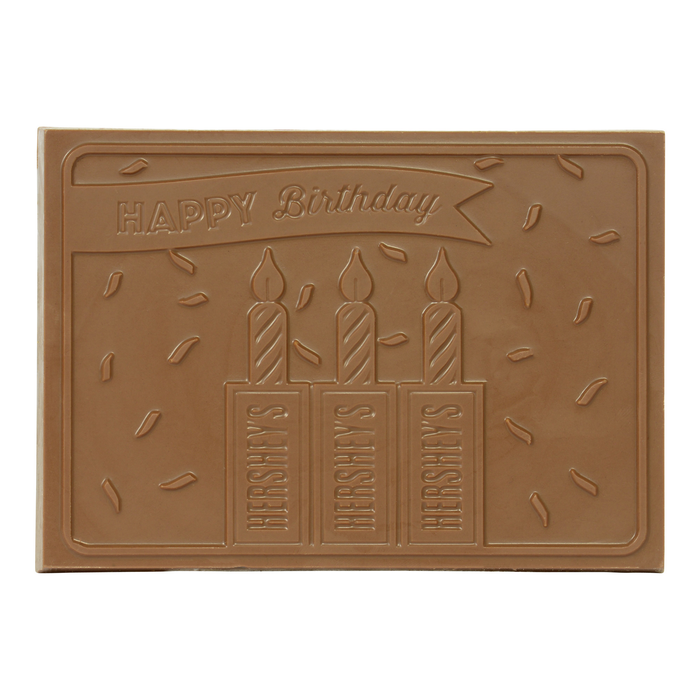 Image of HERSHEY'S Happy Birthday Milk Chocolate Bar 8 oz. Packaging