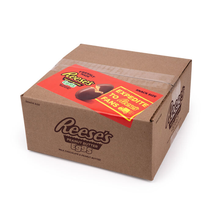 Image of Freshly Made REESE’S Peanut Butter Eggs 3LB Box Packaging