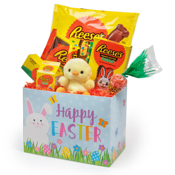 Image of REESE’S Peanut Butter Assorted Easter Basket Box Packaging
