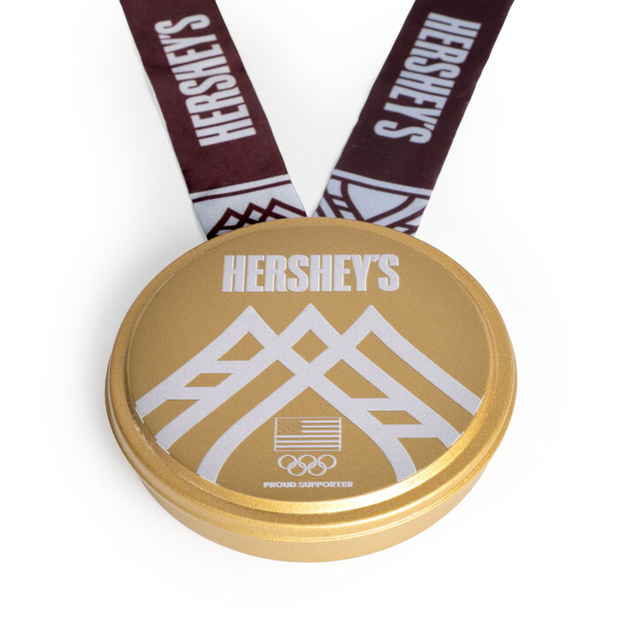 Image of Hershey&rsquo;s Team USA Chocolate Medal Tin (Olympics) Packaging
