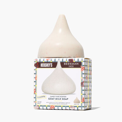 Limited-Edition Beekman 1802 x HERSHEY'S KISSES Candy Cane Goat Milk Soap 3.5 oz