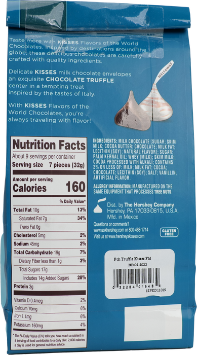 Image of HERSHEY'S KISSES Flavors of the World Truffle Candy, 10 oz. Packaging