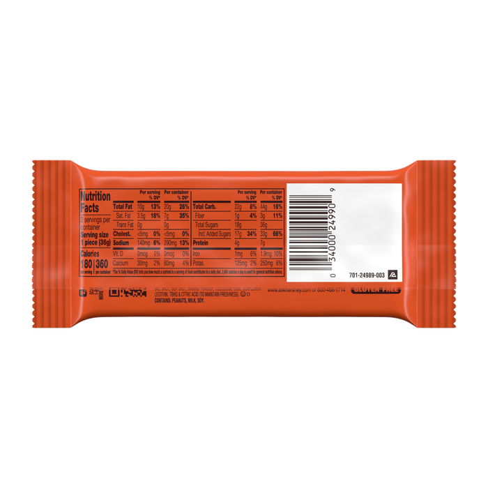 Image of REESE'S Big Cup with Pretzels King Size Peanut Butter Cups, 2.6 oz Packaging