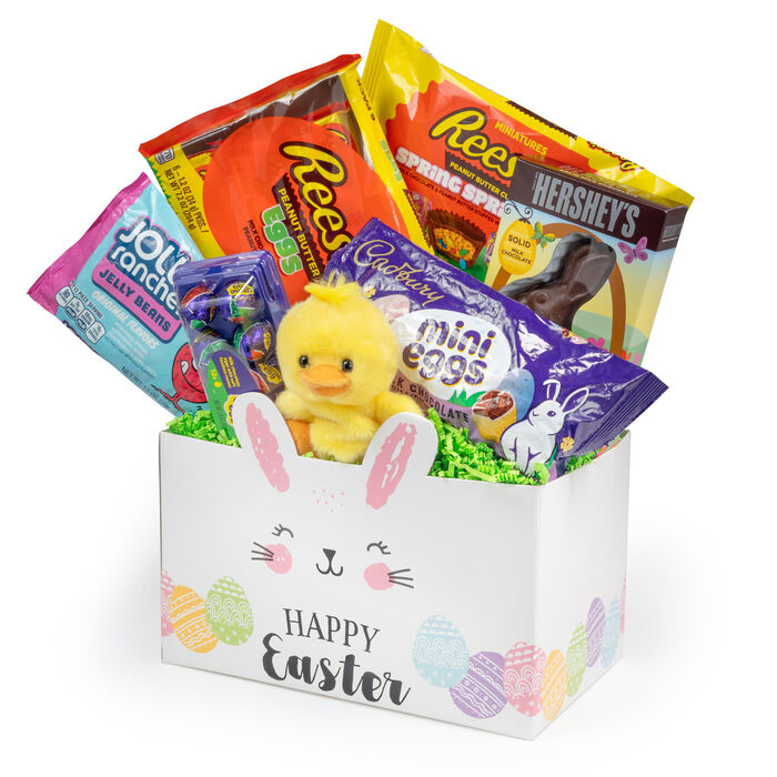 Image of HERSHEY’S Candies and Chocolates Assorted Easter Basket Box Packaging