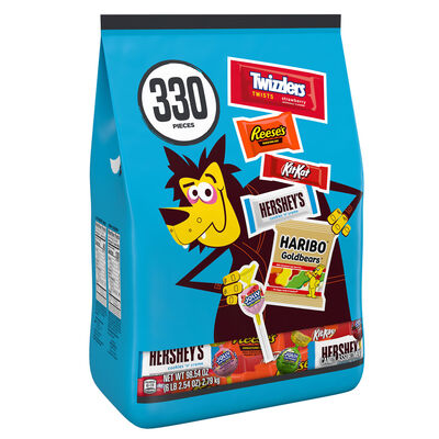 Hershey Assorted, Halloween Candy Bulk Variety Bag, 98.54 oz (330 Pieces)