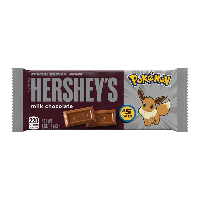 Image of HERSHEY'S Milk Chocolate Pokémon Candy Bars, 1.55 oz (36 Count) Packaging