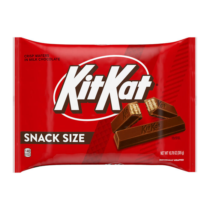 Image of KIT KAT&reg; Milk Chocolate Wafer Snack Size, Candy Bag, 10.78 oz Packaging