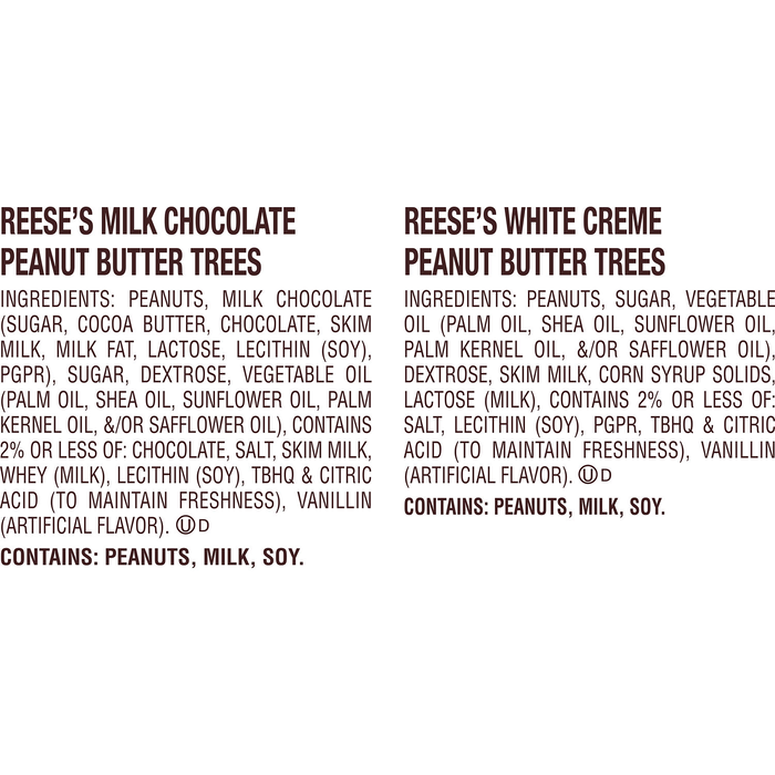 Image of Holiday REESE'S Peanut Butter Tree Shapes 18.6 oz. Bag Packaging