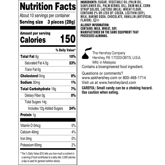 Image of HERSHEY'S NUGGETS  Flavors of The World  Cookies N Cr&egrave;me Flavored Chocolates,  10oz Pouch Packaging