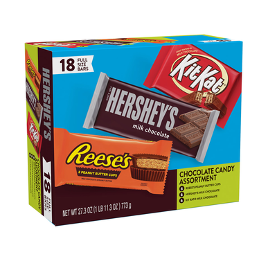 HERSHEY'S REESE'S KIT KAT Standard Size Variety Pack 18 Candy Bars