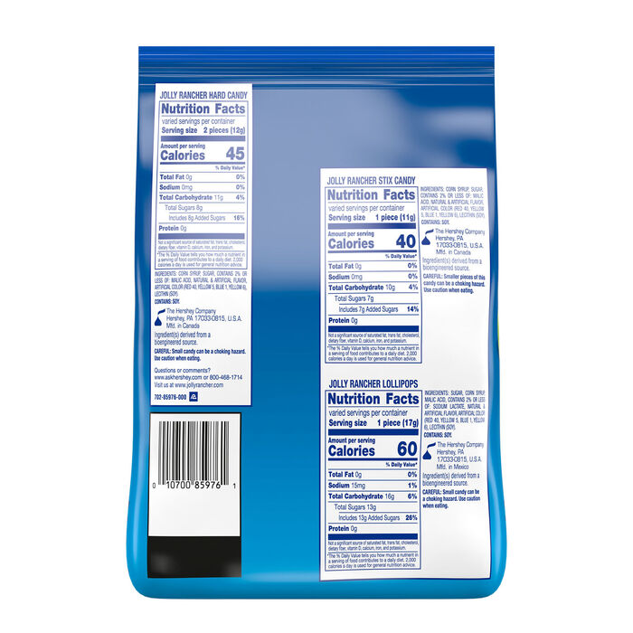 Image of JOLLY RANCHER Assorted Fruit Flavored Candy Bulk Bag, 42.01 oz Packaging