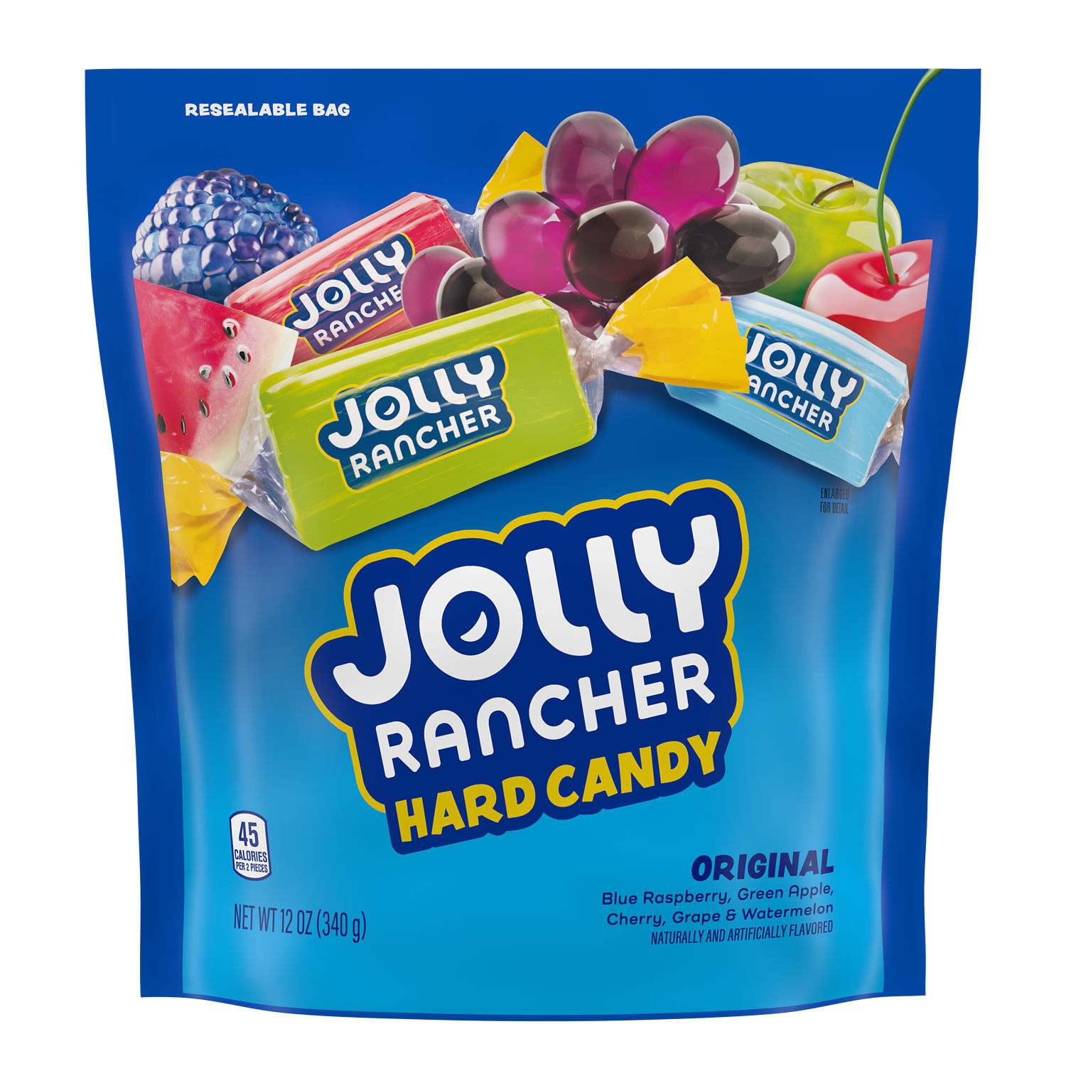 リカルメ  JOLLY RANCHER Original Fruit Flavored Hard Candy Bag, 12 oz