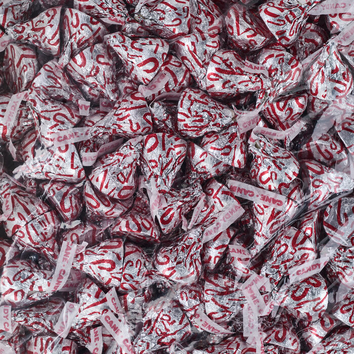 Image of HERSHEY&rsquo;S KISSES Candy Cane Candy (60oz), Bulk Bag 60oz Packaging