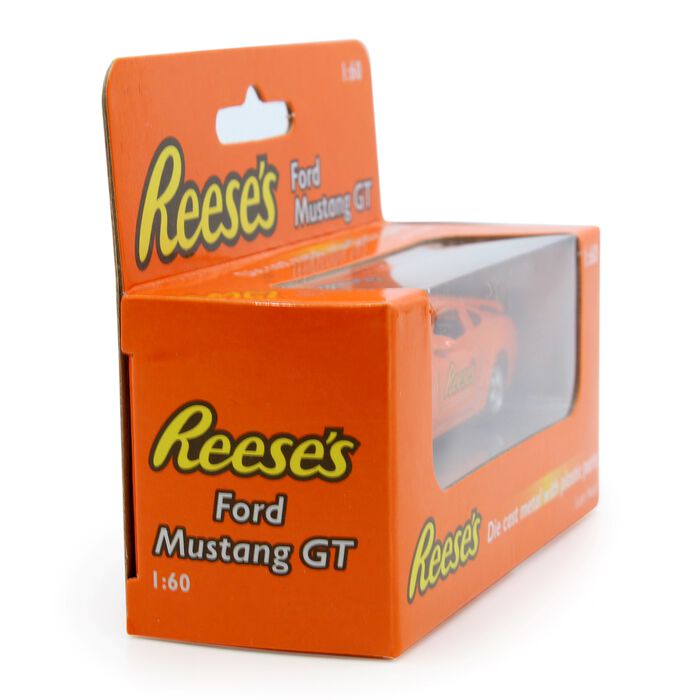 Image of REESE’S Peanut Butter Cups Ford Mustang GT Toy Car Packaging