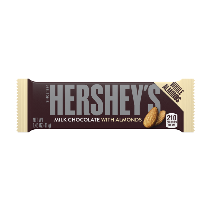 Image of HERSHEY'S Milk Chocolate with Almonds Standard Bar Packaging