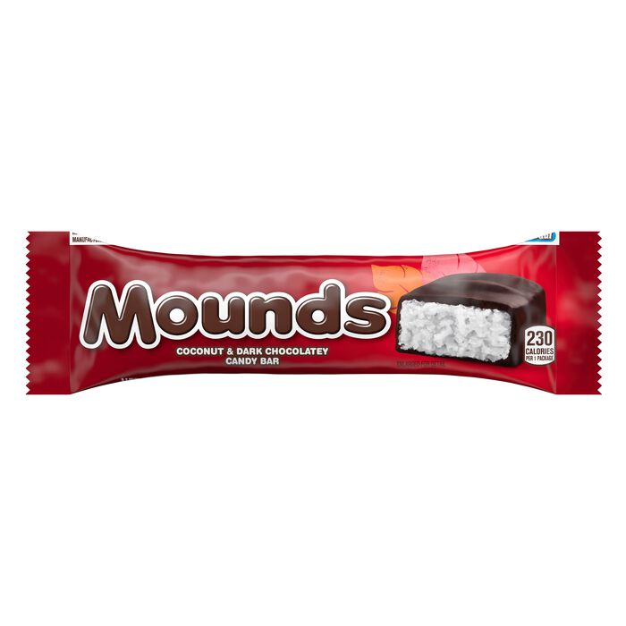 Image of MOUNDS Dark Chocolate and Coconut Candy Bars, 1.75 oz (24 Count) Packaging