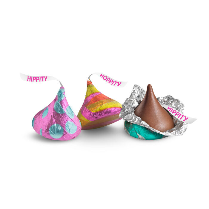 Image of HERSHEY'S KISSES Milk Chocolate, Easter Candy Bag, 10.1 oz Packaging