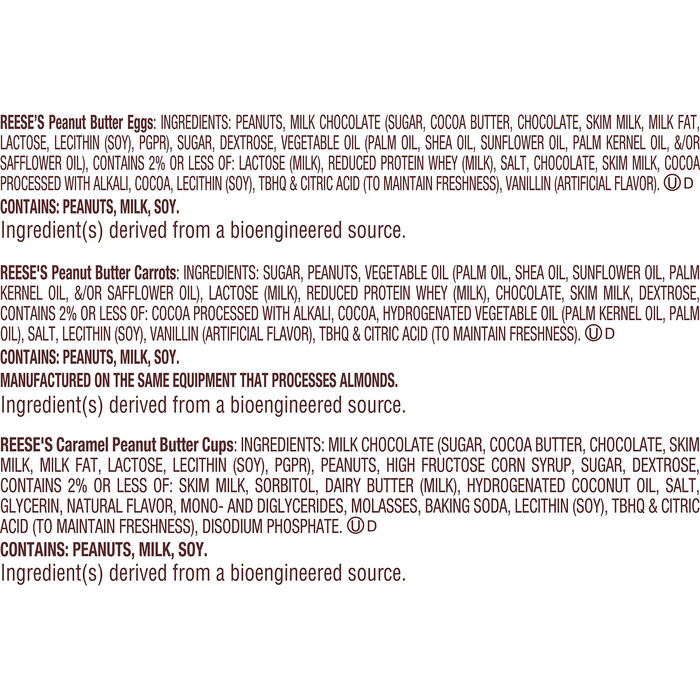 Image of REESE'S Assorted Peanut Butter Shapes, Easter Candy Bag, 17.75 oz Packaging