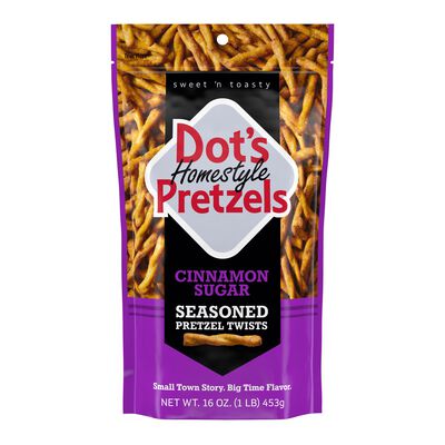 DOT'S HOMESTYLE PRETZELS Cinnamon Sugar Seasoned Pretzel Twists, 16oz bag