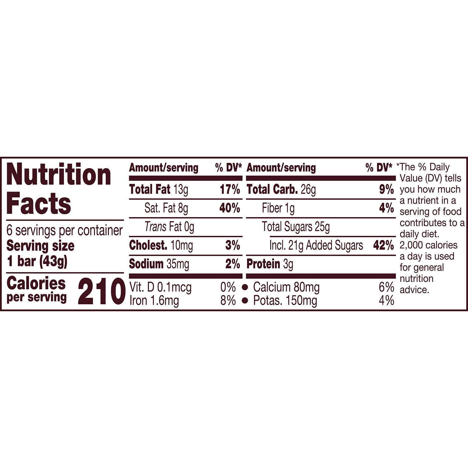 HERSHEY'S Milk Chocolate Candy Bars, 1.55 oz (6 Count)