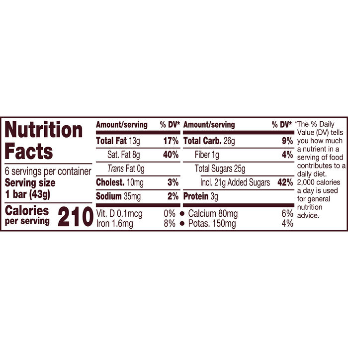Image of HERSHEY'S Milk Chocolate Candy  Bars, 1.55 oz (6 Count) Packaging