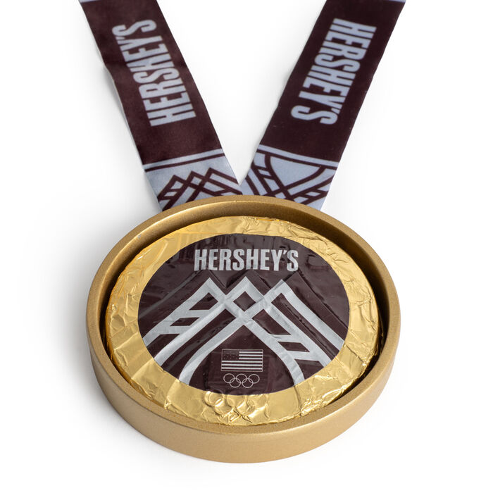 Image of Hershey&rsquo;s Team USA Chocolate Medal Tin (Olympics) Packaging