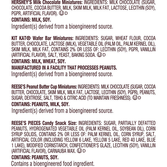 Image of HERSHEY'S, KIT KAT&reg; and REESE'S Miniatures Assorted Flavored Candy Share Pack, 8 oz Packaging