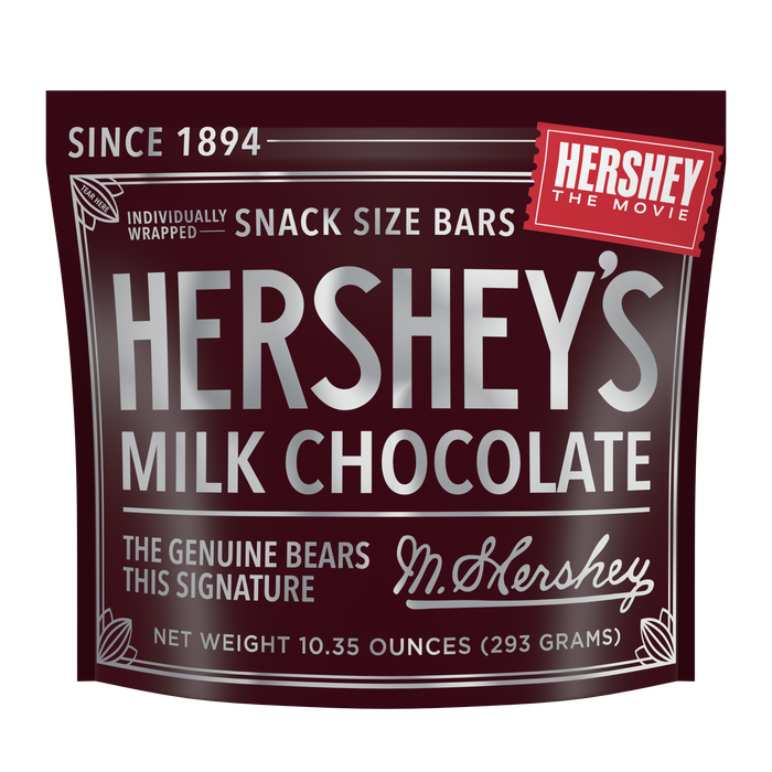 Image of Vintage-Inspired HERSHEY&rsquo;S Milk Chocolate Snack-Sized Bars (10.35oz) Packaging
