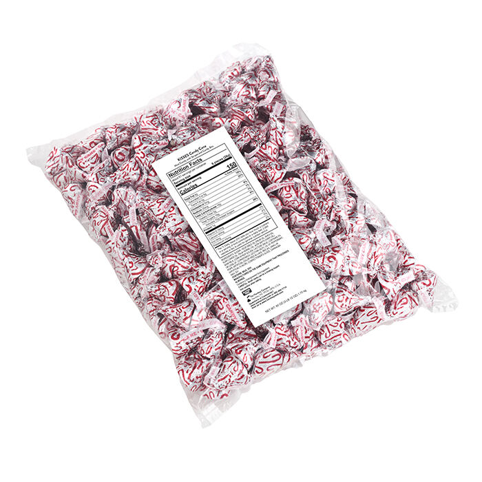 Image of HERSHEY&rsquo;S KISSES Candy Cane Candy (60oz), Bulk Bag 60oz Packaging