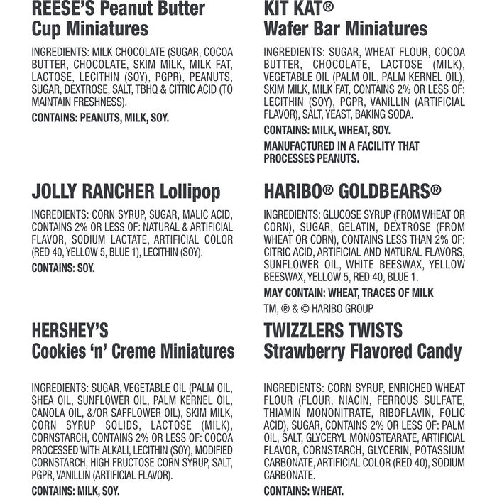 Image of Hershey Assorted, Halloween Candy Bulk Variety Bag, 98.54 oz (330 Pieces) Packaging