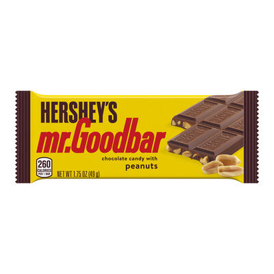 MR. GOODBAR Milk Chocolate Peanut Standard Size 1.75oz Candy Bar