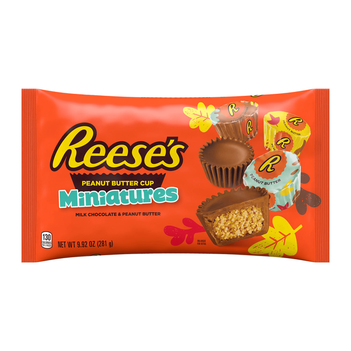 Image of Fall REESE'S Peanut Butter Miniatures, 9.9 oz. Bag Packaging