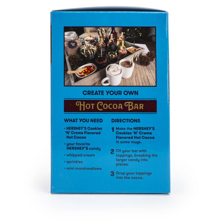 Image of HERSHEY'S Cookies 'n' Cream Hot Cocoa Mix, 0.88oz (6 Count) Packaging