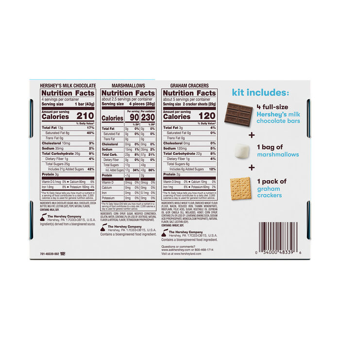 Image of HERSHEY'S S'mores Kit  Box, 14 oz Packaging
