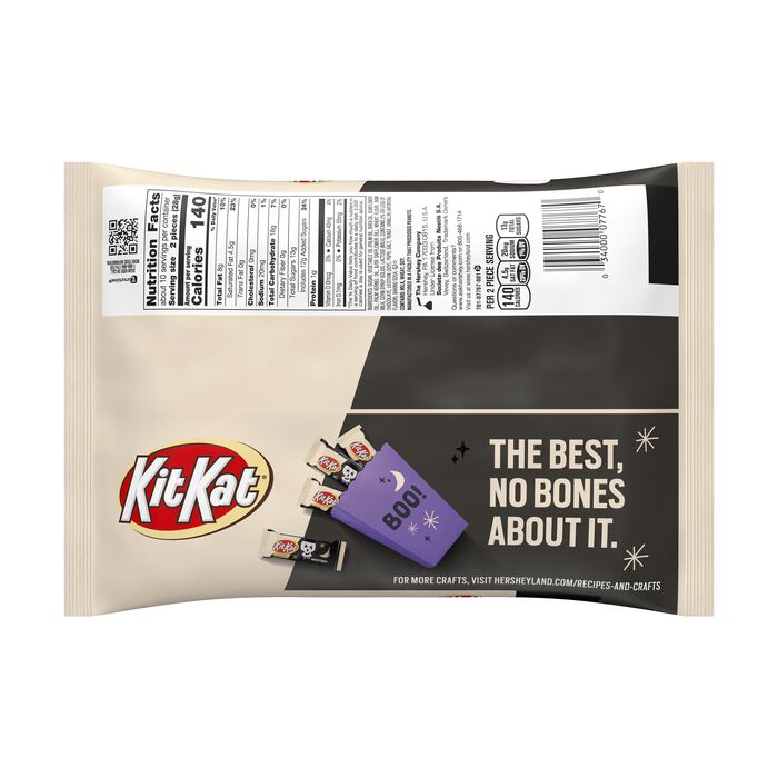 Image of KIT KAT® Breaking Bones White Creme Snack Size, Individually Wrapped Wafer Candy Bars Bag, 10.29 oz Packaging