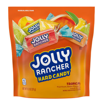 JOLLY RANCHER Assorted Tropical Fruit Flavored Hard Candy Bag, 11.2 oz