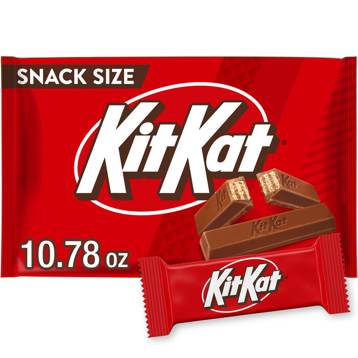 Image of KIT KAT&reg; Milk Chocolate Wafer Snack Size, Candy Bag, 10.78 oz Packaging