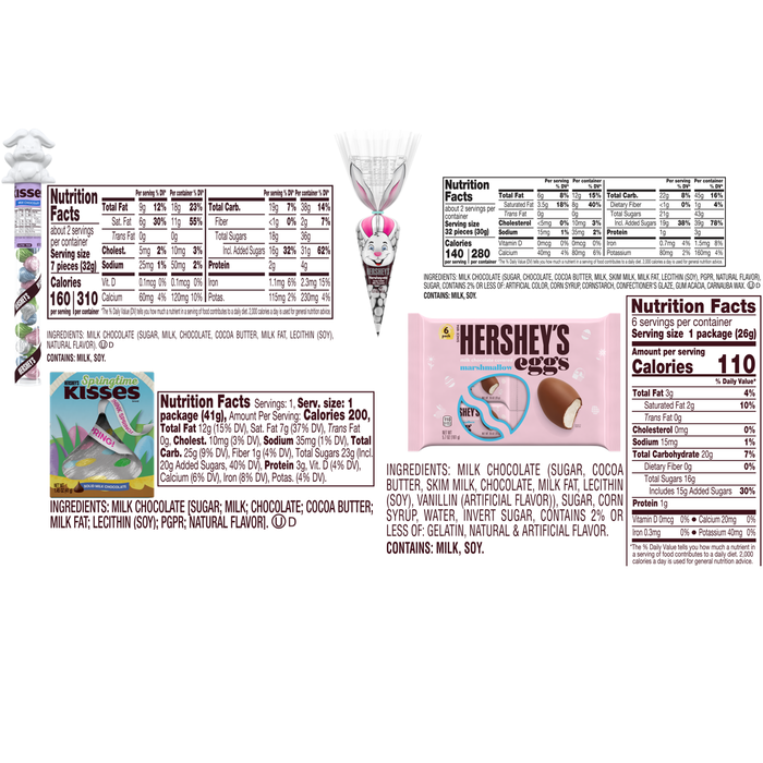 Image of HERSHEY’S Chocolates Assorted Easter Basket Box Packaging