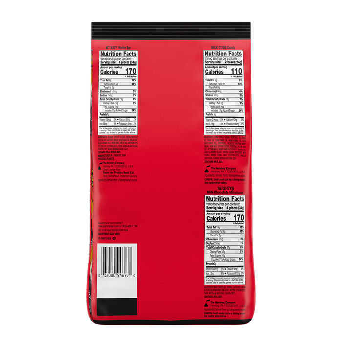 Image of Hershey Assorted Halloween Candy, 32.33oz Bag (105 Pieces) Packaging