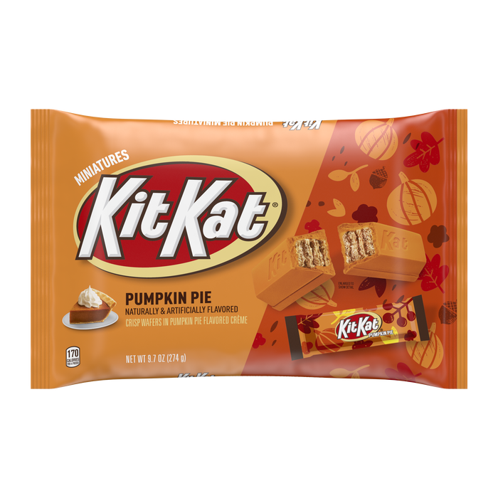 Image of KIT KAT® Pumpkin Pie Miniatures,  9.7 oz. bag Packaging