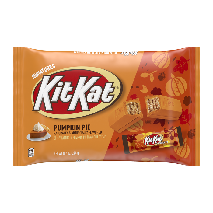 Image of KIT KAT® Pumpkin Pie Miniatures, 9.7 oz. bag Packaging