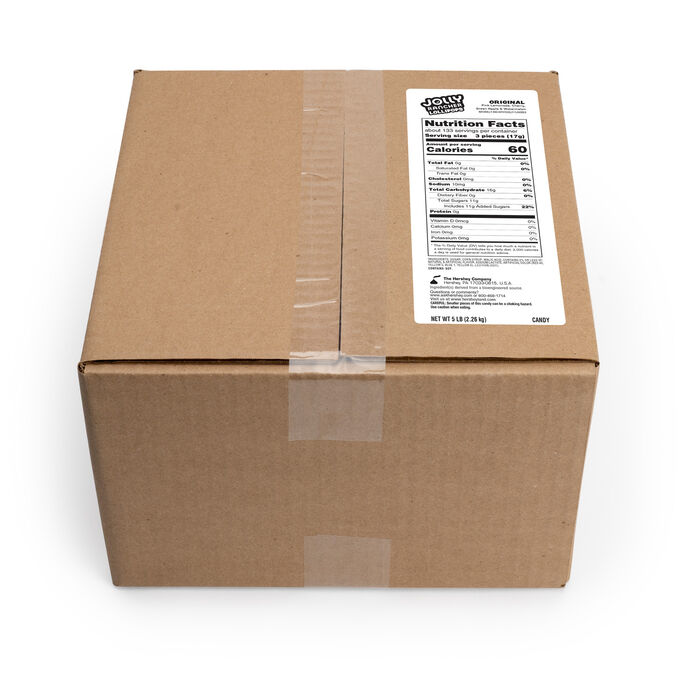 Image of JOLLY RANCHER Lollipops Assorted Flavors 5lb Bulk Box Packaging