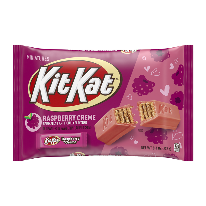 Image of Spring Kit Kat Raspberry Cream Minis Bag 8.4 oz. bag Packaging