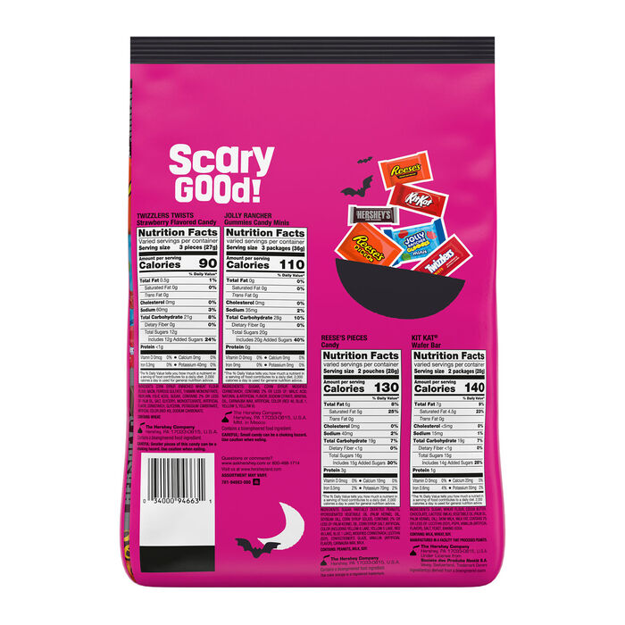 Image of Hershey Assorted Halloween Candy Bulk Bag, 47.58 oz (105 Pieces) Packaging