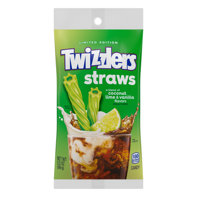 Twizzlers Straws, Coconut, Lime & Vanilla, 3.5 oz.